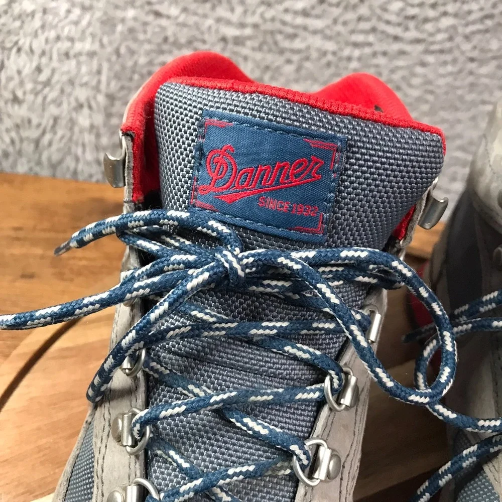 Danner Jag Hiking Boot Mens 8.5 Steel Gray Blue Wing Suede Casual Outdoor Shoes
